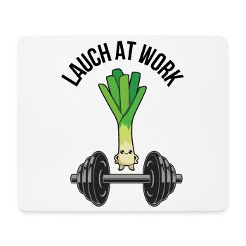 Lauch At Work – Lustiges Fitness & Gym Design - Mousepad (Querformat) - Weiß - Vorne