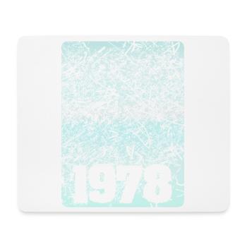 Zahl 1978 - Mousepad (Querformat) - Weiß - Vorne