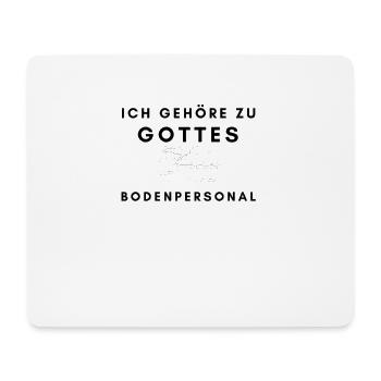 jesus christlich bibel Kreuz Bodenpersonal - Mousepad (Querformat) - Weiß - Vorne