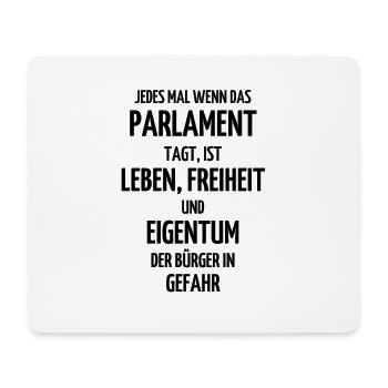 Freiheit Libertär staat eigentum politik geschenk - Mousepad (Querformat) - Weiß - Vorne