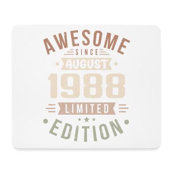 August 1988 Geburtstag im August 1988 Vintage 1988 - Mousepad (Querformat) - Weiß - Vorne