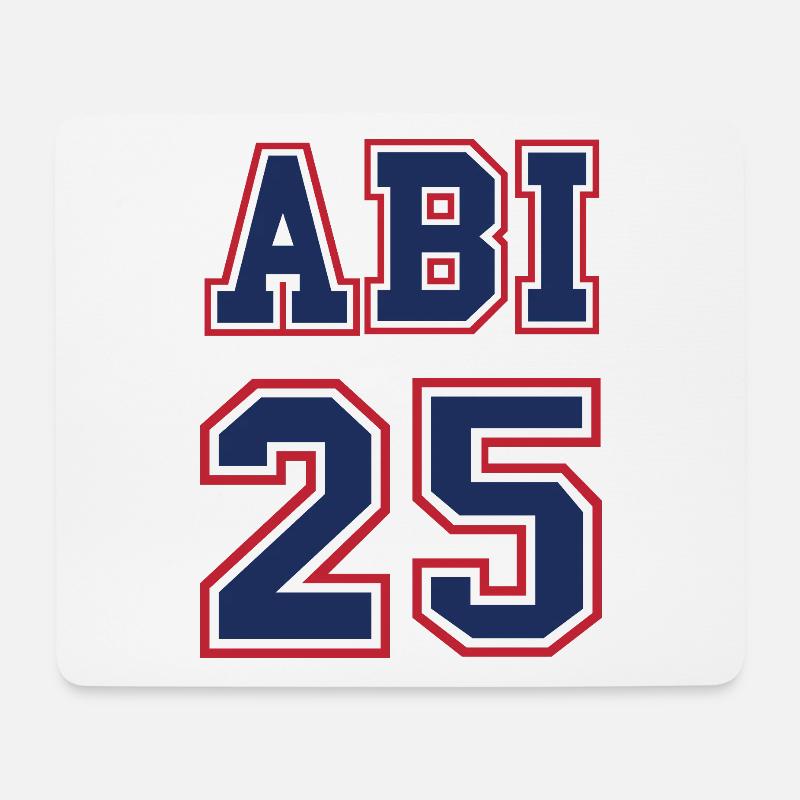 ABI 2025 ABITUR Abschluss Schulabschluss - Mousepad (Querformat) - Weiß