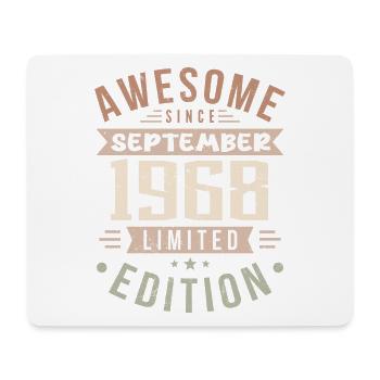 1968 September Birthday Born September 1968 - Mouse Pad (horizontal) - white - Front