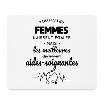 Femmes égales meilleures aides-soignantes - Tapis de souris (format paysage) - blanc - Devant