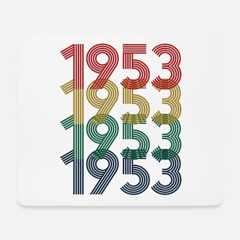 Cool Retro 1953, 70 Jahre alt, Geschenk zum 70. Geburtstag - Mousepad (Querformat) - Weiß