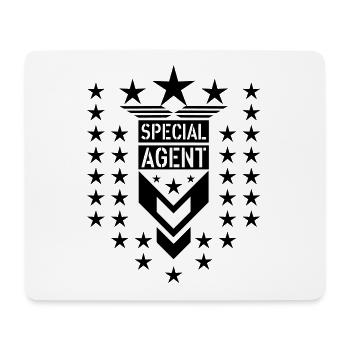 107 Special Agent Star - Mousepad (Querformat) - Weiß - Vorne