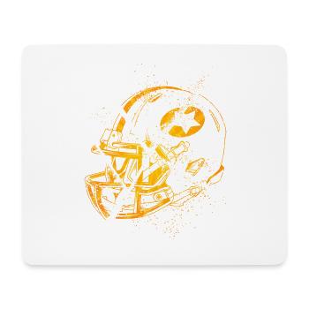 American Football Helm Grunge Splash USA Sport - Mousepad (Querformat) - Weiß - Vorne