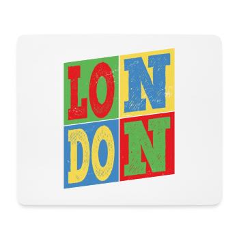 London England UK City Colorful Skyline Home - Mouse Pad (horizontal) - white - Front