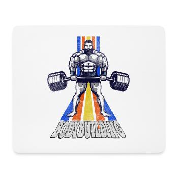 Bodybuilding Bodybuilder Gewichtheben Kraftsport - Mousepad (Querformat) - Weiß - Vorne