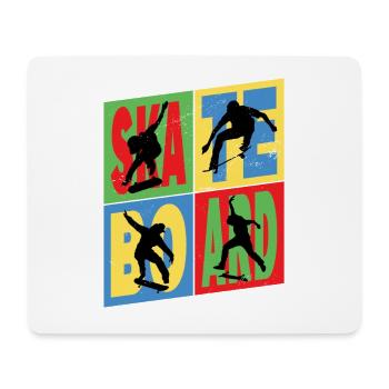 Skateboarding Skate Skater Skateboard Sk8 Vintage - Mousepad (Querformat) - Weiß - Vorne