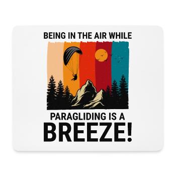 Gleitschirm Pilot Gleitschirm Adventures Breeze - Mousepad (Querformat) - Weiß - Vorne