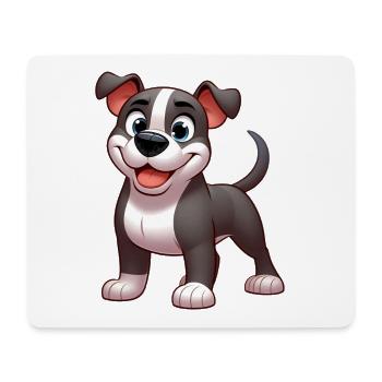 pitbull 5 - Tapis de souris (format paysage) - blanc - Devant