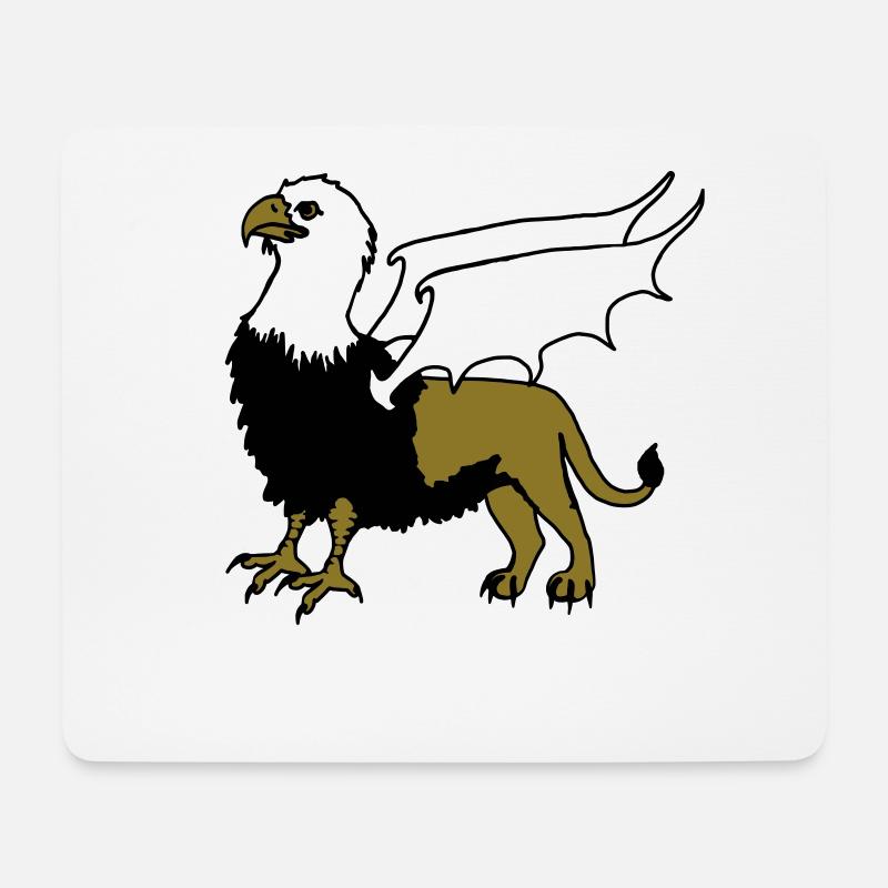 Greif Vogel Löwe Siegerländer Platt - Mousepad (Querformat) - Weiß