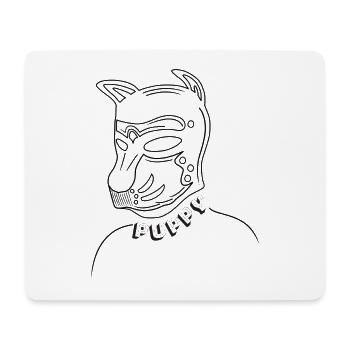 Puppy Style 2 - Mousepad (Querformat) - Weiß - Vorne