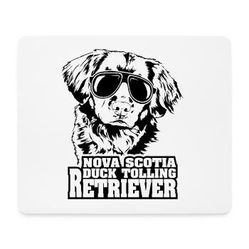 NOVA SCOTIA DUCK TOLLING RETRIEVER chien cool chien - Tapis de souris (format paysage) - blanc - Devant