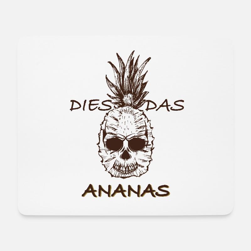 Dies das Ananas - Mousepad (Querformat) - Weiß