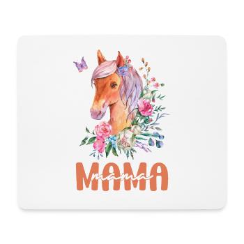 Horse Mom Mom Mother Mother's Day Gift Idea - Tapis de souris (format paysage) - blanc - Devant