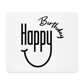 Happy Birthday Smile - Mousepad (Querformat) - Weiß - Vorne