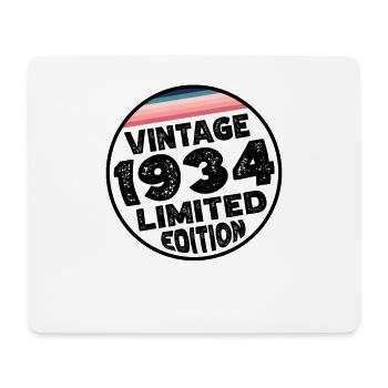 Cadeau d’anniversaire en édition limitée depuis 1934 - Tapis de souris (format paysage) - blanc - Devant