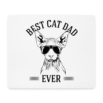 Best Cat Dad Ever Sphynx Cat Cats Wilsigns - Mouse Pad (horizontal) - white - Front