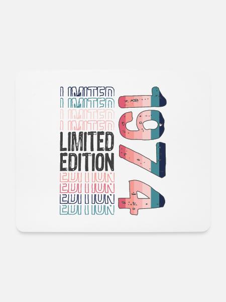 Limited Edition seit 1974 Geburtstag Vintage 1974 - Mousepad (Querformat) - Weiß