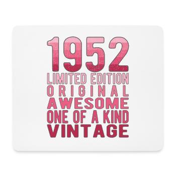 Limited Edition seit 1952 Geburtstag Vintage 1952 - Mousepad (Querformat) - Weiß - Vorne