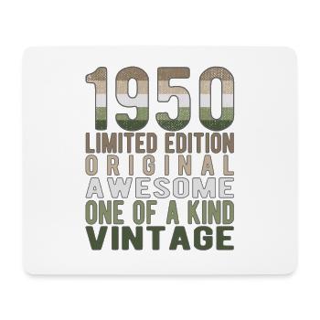 Édition limitée depuis 1950 anniversaire Vintage des années 1950 - Tapis de souris (format paysage) - blanc - Devant