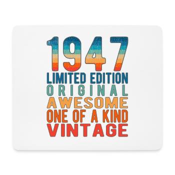 Limited Edition Since 1947 Birthday Vintage 1947 - Mouse Pad (horizontal) - white - Front