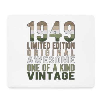 Edition limitée depuis 1949 Anniversaire Millésime 1949 - Tapis de souris (format paysage) - blanc - Devant