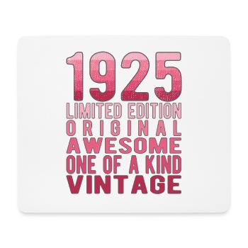Limited Edition seit 1925 Geburtstag Vintage 1925 - Mousepad (Querformat) - Weiß - Vorne