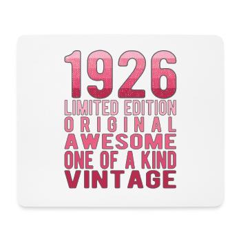 Limited Edition Since 1926 Birthday Vintage 1926 - Mouse Pad (horizontal) - white - Front