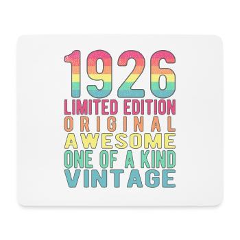 Limited Edition Since 1926 Birthday Vintage 1926 - Mouse Pad (horizontal) - white - Front
