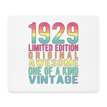 Limited Edition seit 1929 Geburtstag Vintage 1929 - Mousepad (Querformat) - Weiß - Vorne