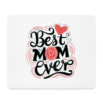 Best Mom Forever - Cadeau de fête des mères - Tapis de souris (format paysage) - blanc - Devant