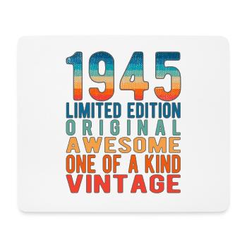 Limited Edition Since 1945 Birthday Vintage 1945 - Mouse Pad (horizontal) - white - Front