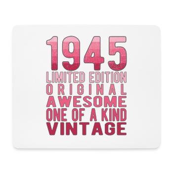 Limited Edition Since 1945 Birthday Vintage 1945 - Mouse Pad (horizontal) - white - Front