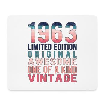 Edition limitée depuis 1963 Anniversaire Millésime 1963 - Tapis de souris (format paysage) - blanc - Devant