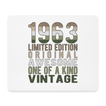 Edition limitée depuis 1963 Anniversaire Millésime 1963 - Tapis de souris (format paysage) - blanc - Devant