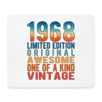 Edition limitée depuis 1968 Anniversaire Millésime 1968 - Tapis de souris (format paysage) - blanc - Devant