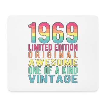Limited Edition seit 1969 Geburtstag Vintage 1969 - Mousepad (Querformat) - Weiß - Vorne