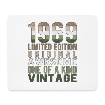 Limited Edition seit 1969 Geburtstag Vintage 1969 - Mousepad (Querformat) - Weiß - Vorne