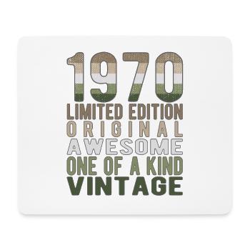 Limited Edition seit 1970 Geburtstag Vintage 1970 - Mousepad (Querformat) - Weiß - Vorne