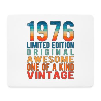 Edition limitée depuis 1976 Anniversaire Millésime 1976 - Tapis de souris (format paysage) - blanc - Devant