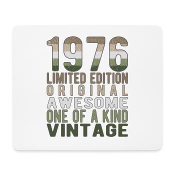 Edition limitée depuis 1976 Anniversaire Millésime 1976 - Tapis de souris (format paysage) - blanc - Devant