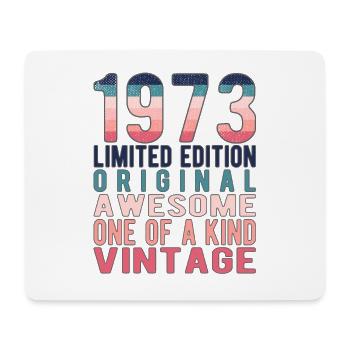 Edition limitée depuis 1973 Anniversaire Millésime 1973 - Tapis de souris (format paysage) - blanc - Devant