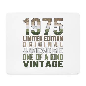 Edition limitée depuis 1975 Anniversaire Millésime 1975 - Tapis de souris (format paysage) - blanc - Devant
