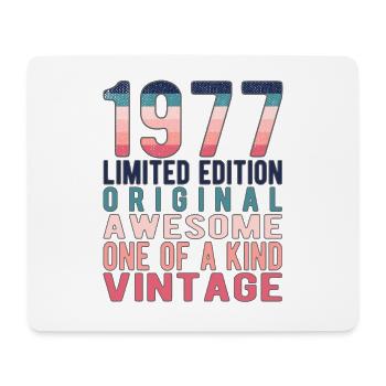 Limited Edition Since 1977 Birthday Vintage 1977 - Mouse Pad (horizontal) - white - Front