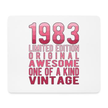 Limited Edition Since 1983 Birthday Vintage 1983 - Mouse Pad (horizontal) - white - Front
