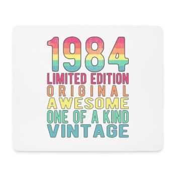 Limited Edition seit 1984 Geburtstag Vintage 1984 - Mousepad (Querformat) - Weiß - Vorne