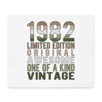 Edition limitée depuis 1982 Anniversaire Millésime 1982 - Tapis de souris (format paysage) - blanc - Devant